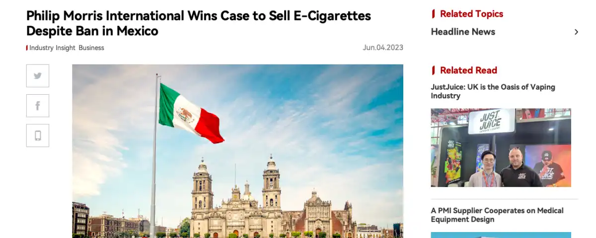 philip morris international gana el caso para vender cigarrillos electronicos - Nicotina